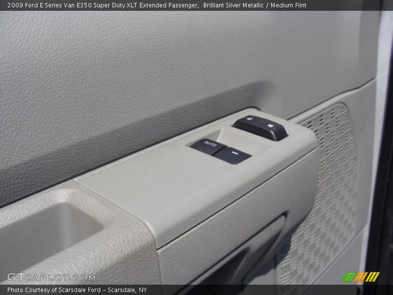 Brilliant Silver Metallic / Medium Flint 2009 Ford E Series Van E350 Super Duty XLT Extended Passenger