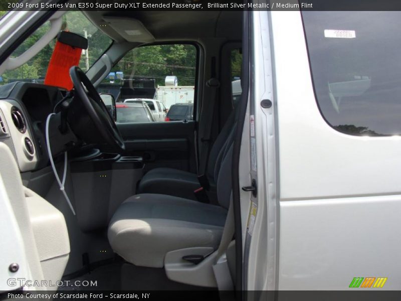 Brilliant Silver Metallic / Medium Flint 2009 Ford E Series Van E350 Super Duty XLT Extended Passenger