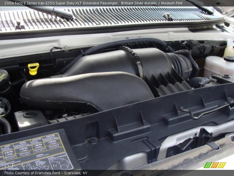 Brilliant Silver Metallic / Medium Flint 2009 Ford E Series Van E350 Super Duty XLT Extended Passenger