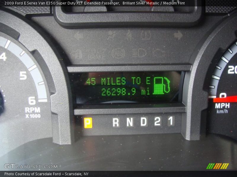 Brilliant Silver Metallic / Medium Flint 2009 Ford E Series Van E350 Super Duty XLT Extended Passenger