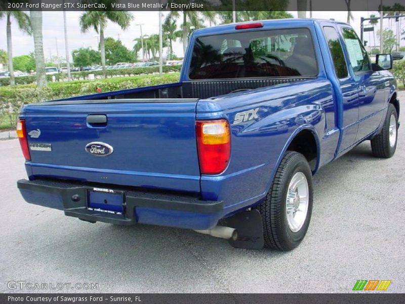 Vista Blue Metallic / Ebony/Blue 2007 Ford Ranger STX SuperCab