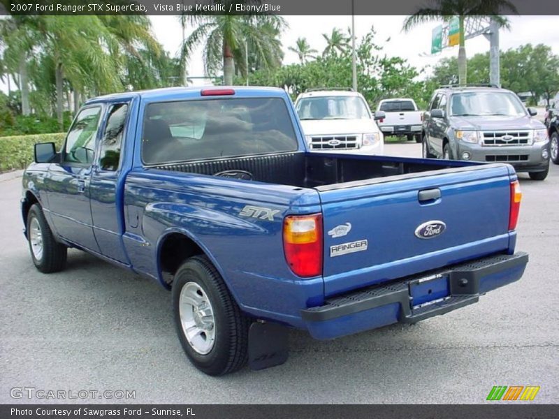 Vista Blue Metallic / Ebony/Blue 2007 Ford Ranger STX SuperCab