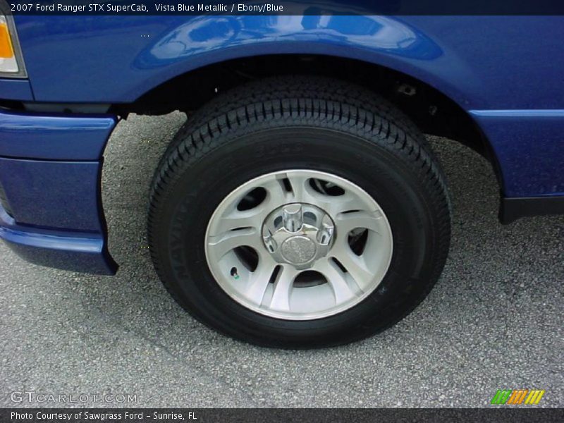 Vista Blue Metallic / Ebony/Blue 2007 Ford Ranger STX SuperCab