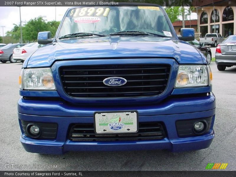 Vista Blue Metallic / Ebony/Blue 2007 Ford Ranger STX SuperCab