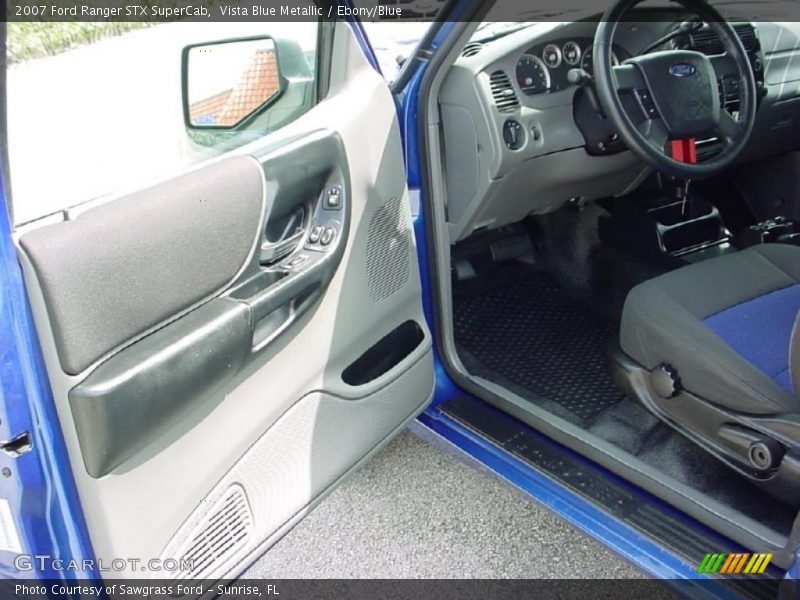Vista Blue Metallic / Ebony/Blue 2007 Ford Ranger STX SuperCab