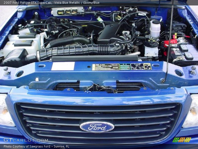 Vista Blue Metallic / Ebony/Blue 2007 Ford Ranger STX SuperCab