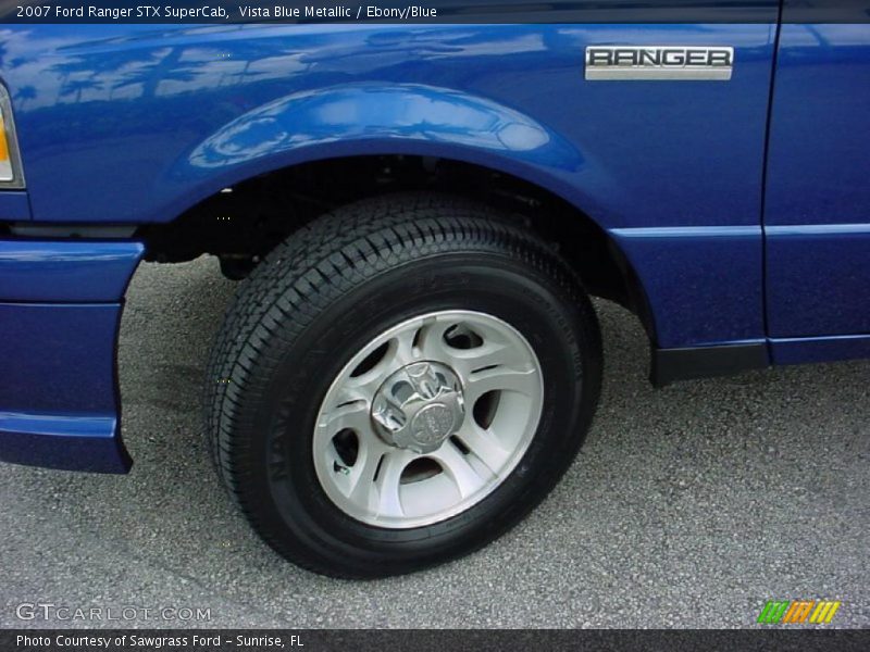 Vista Blue Metallic / Ebony/Blue 2007 Ford Ranger STX SuperCab