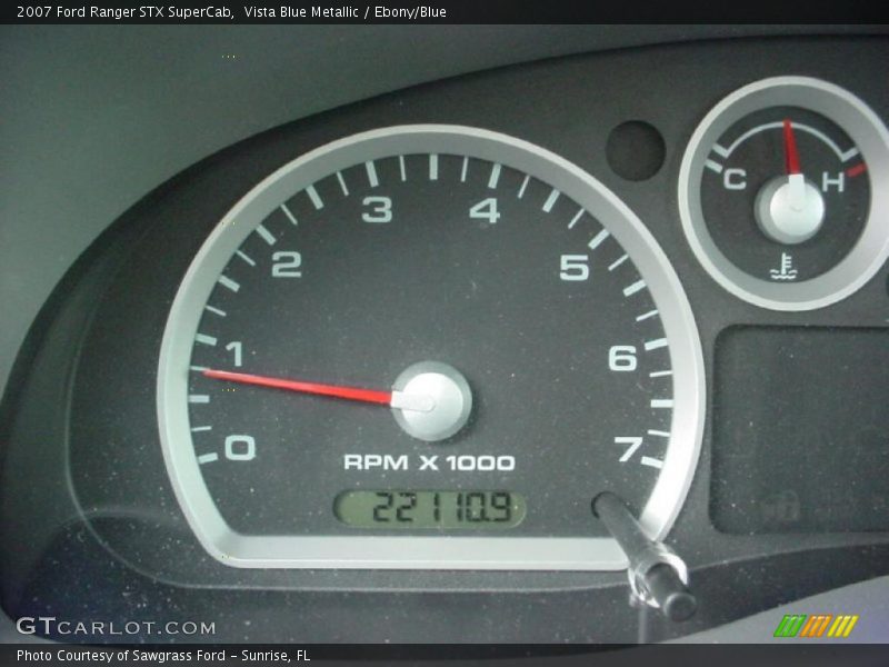 Vista Blue Metallic / Ebony/Blue 2007 Ford Ranger STX SuperCab