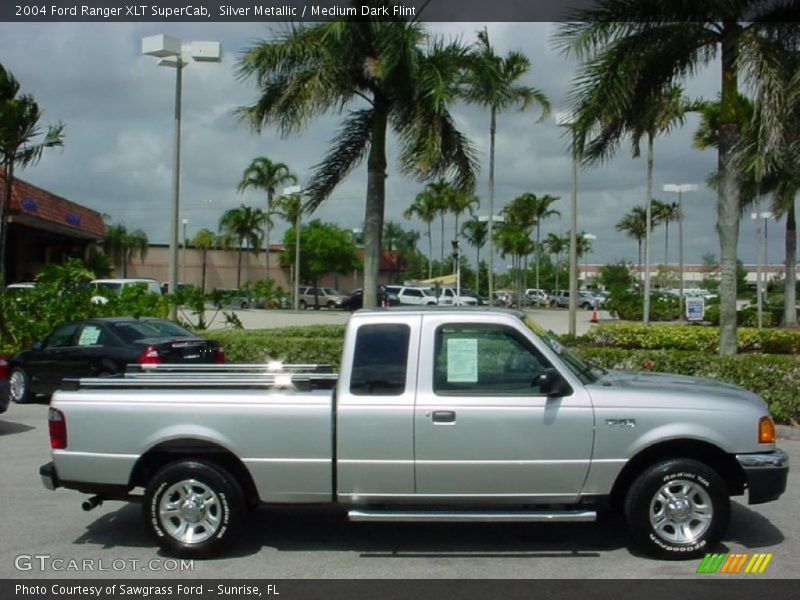 Silver Metallic / Medium Dark Flint 2004 Ford Ranger XLT SuperCab