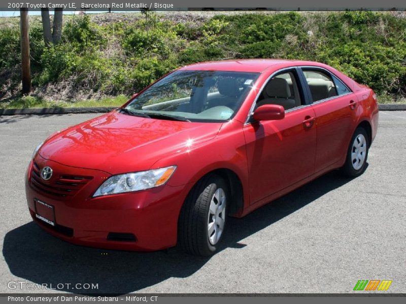 Barcelona Red Metallic / Bisque 2007 Toyota Camry LE