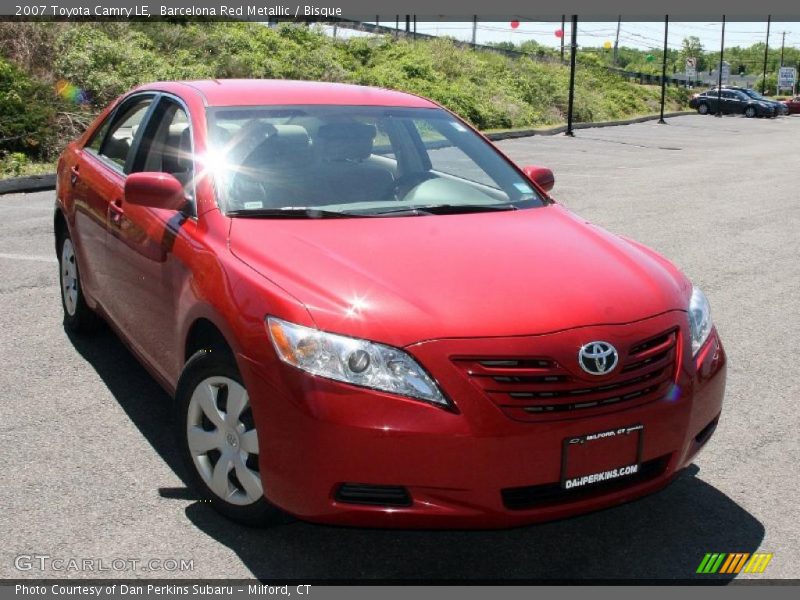 Barcelona Red Metallic / Bisque 2007 Toyota Camry LE