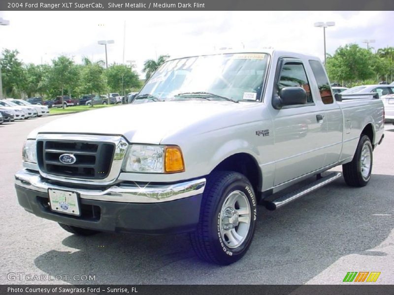Silver Metallic / Medium Dark Flint 2004 Ford Ranger XLT SuperCab