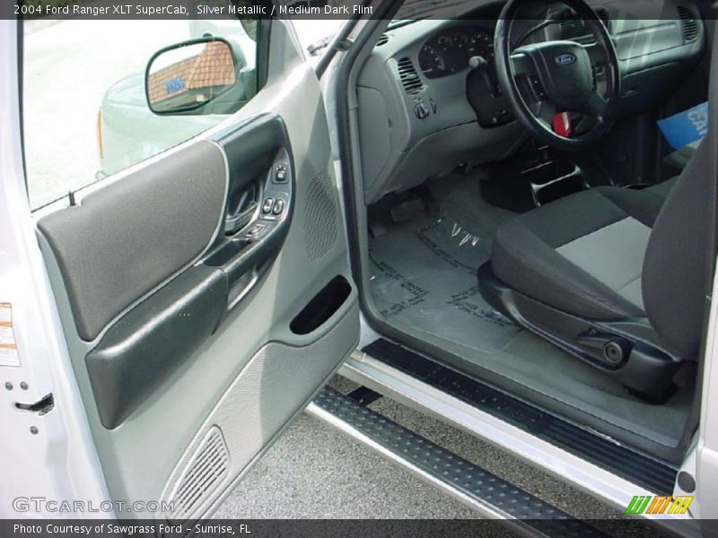 Silver Metallic / Medium Dark Flint 2004 Ford Ranger XLT SuperCab
