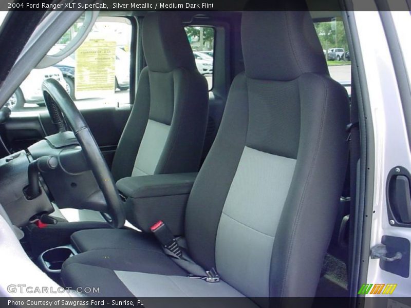 Silver Metallic / Medium Dark Flint 2004 Ford Ranger XLT SuperCab