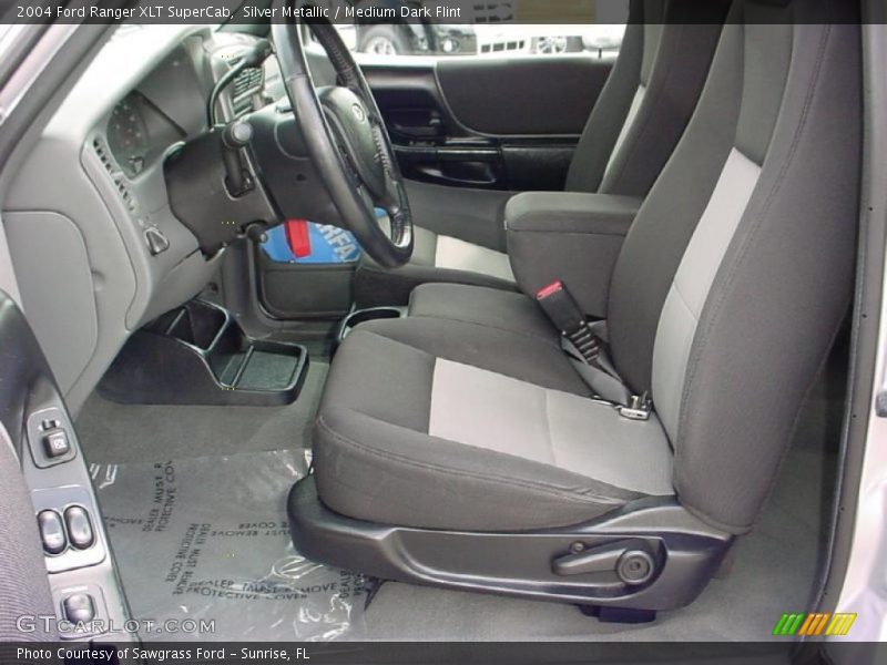 Silver Metallic / Medium Dark Flint 2004 Ford Ranger XLT SuperCab