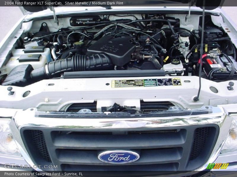 Silver Metallic / Medium Dark Flint 2004 Ford Ranger XLT SuperCab