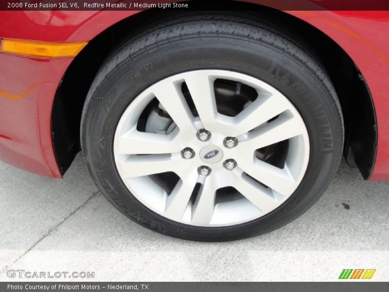 Redfire Metallic / Medium Light Stone 2008 Ford Fusion SEL V6