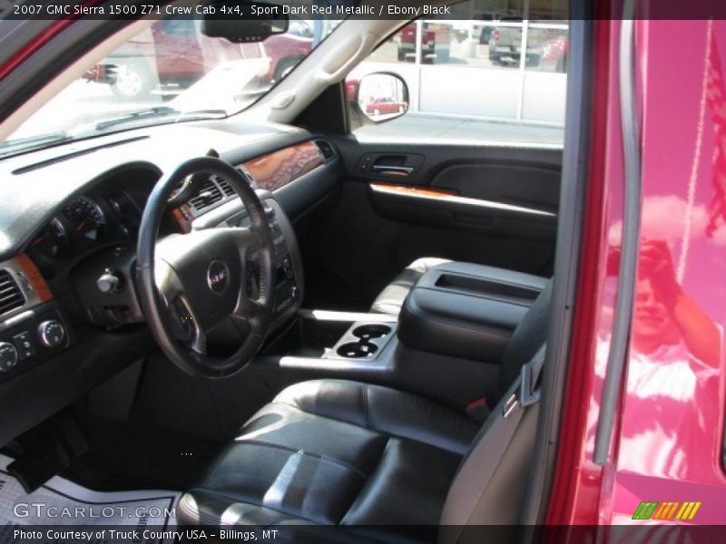 Sport Dark Red Metallic / Ebony Black 2007 GMC Sierra 1500 Z71 Crew Cab 4x4