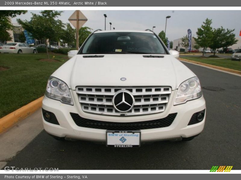 Arctic White / Black 2009 Mercedes-Benz ML 350 4Matic