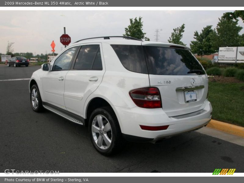Arctic White / Black 2009 Mercedes-Benz ML 350 4Matic