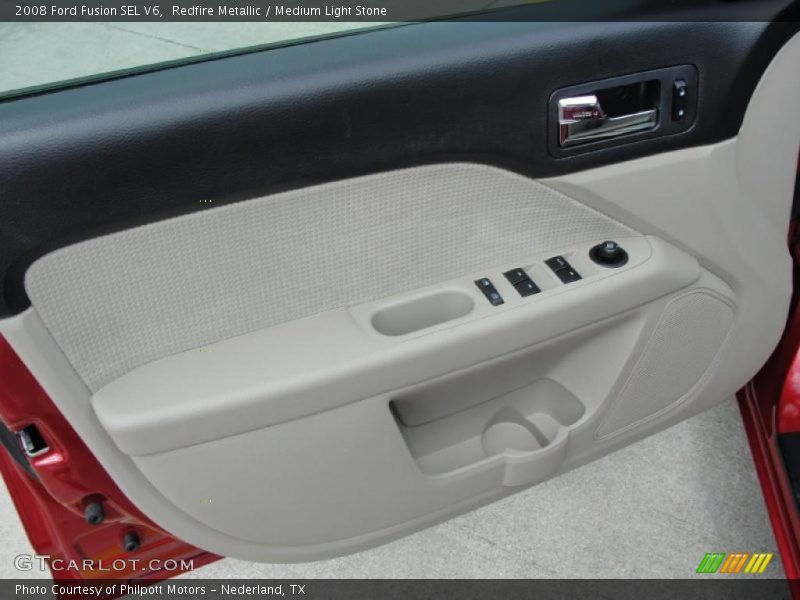 Redfire Metallic / Medium Light Stone 2008 Ford Fusion SEL V6