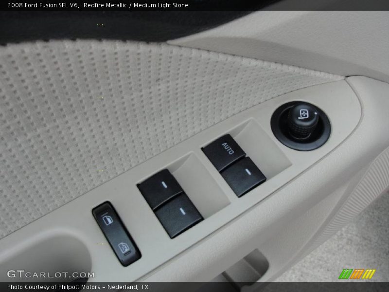 Redfire Metallic / Medium Light Stone 2008 Ford Fusion SEL V6