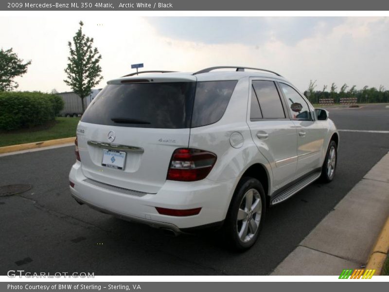 Arctic White / Black 2009 Mercedes-Benz ML 350 4Matic