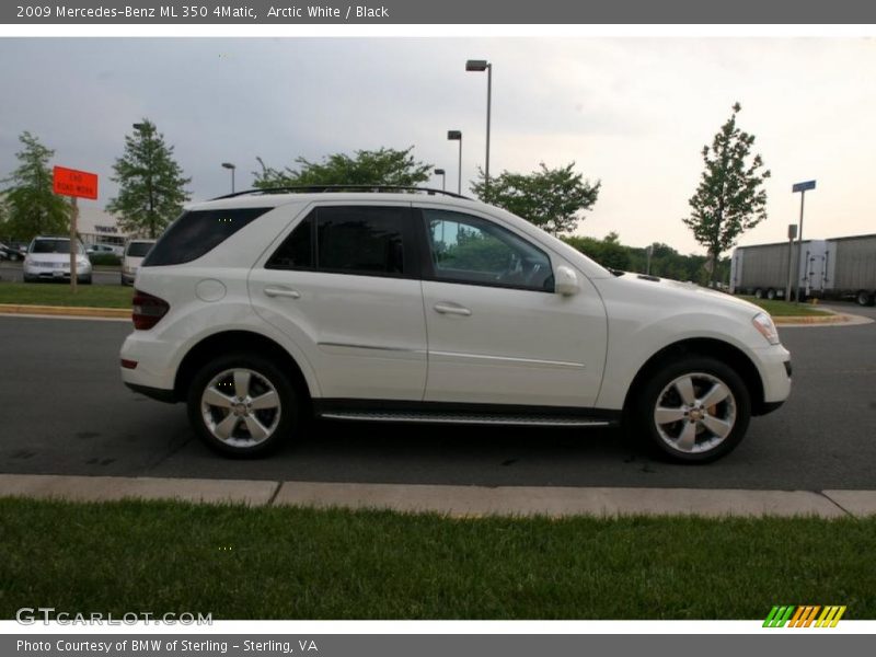 Arctic White / Black 2009 Mercedes-Benz ML 350 4Matic