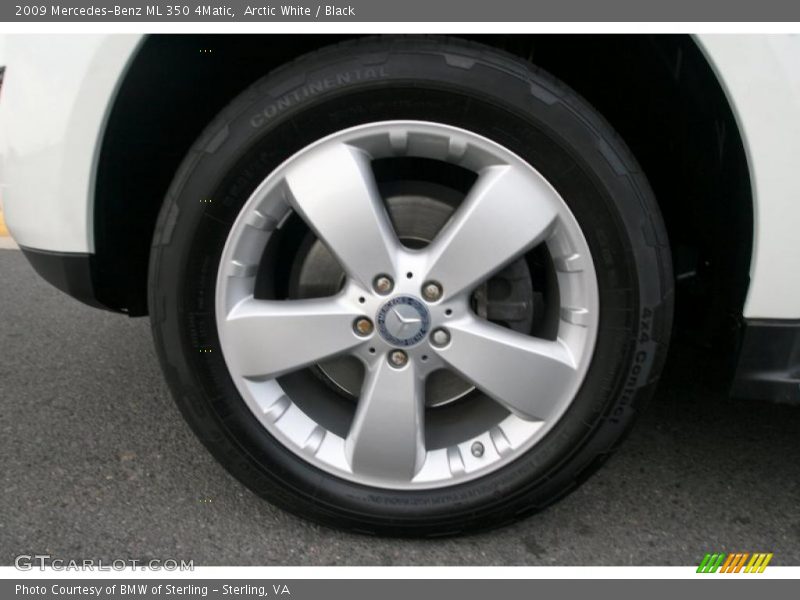 Arctic White / Black 2009 Mercedes-Benz ML 350 4Matic