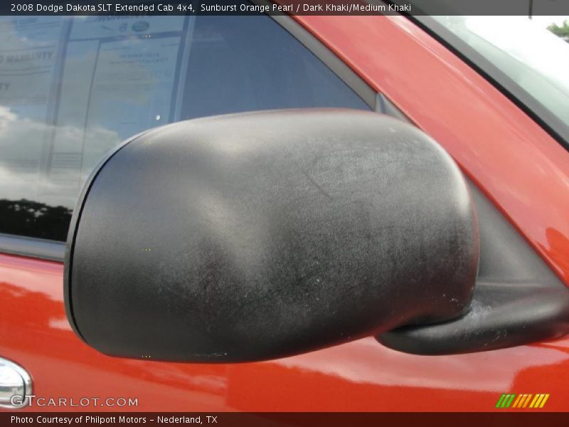 Sunburst Orange Pearl / Dark Khaki/Medium Khaki 2008 Dodge Dakota SLT Extended Cab 4x4