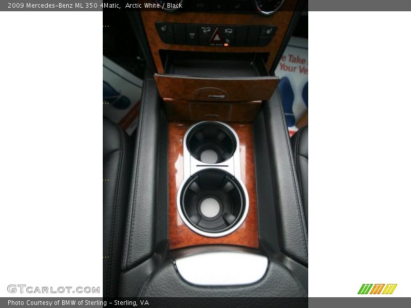 Arctic White / Black 2009 Mercedes-Benz ML 350 4Matic
