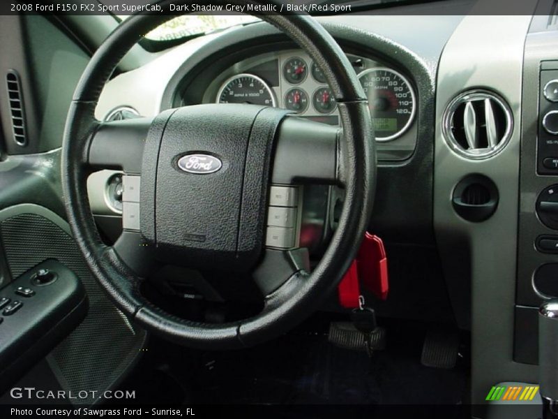Dark Shadow Grey Metallic / Black/Red Sport 2008 Ford F150 FX2 Sport SuperCab