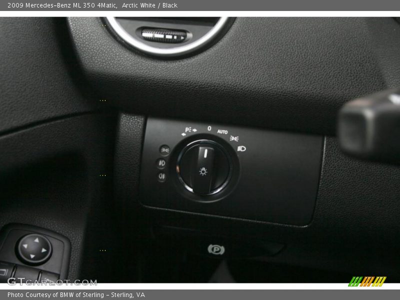 Arctic White / Black 2009 Mercedes-Benz ML 350 4Matic