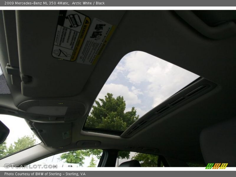 Arctic White / Black 2009 Mercedes-Benz ML 350 4Matic
