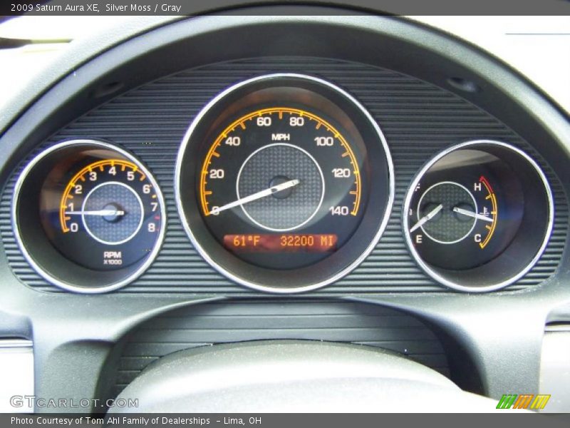 Silver Moss / Gray 2009 Saturn Aura XE