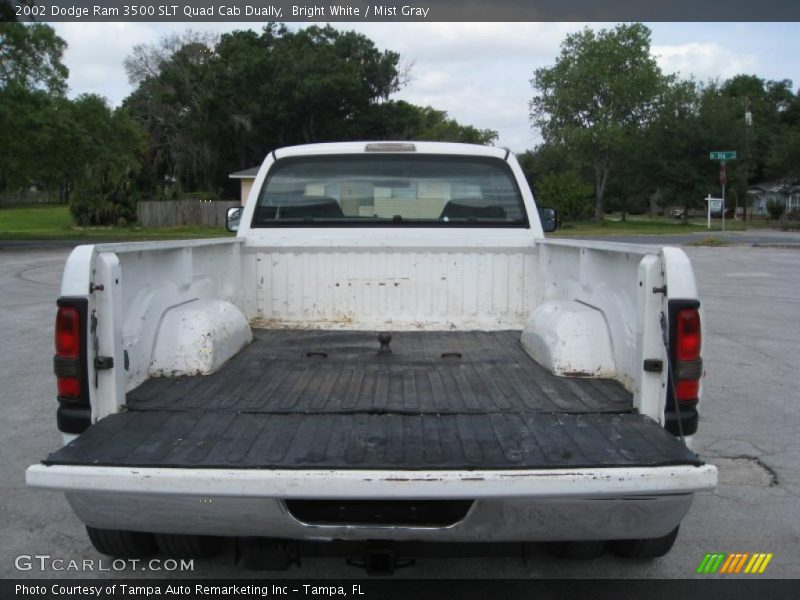 Bright White / Mist Gray 2002 Dodge Ram 3500 SLT Quad Cab Dually