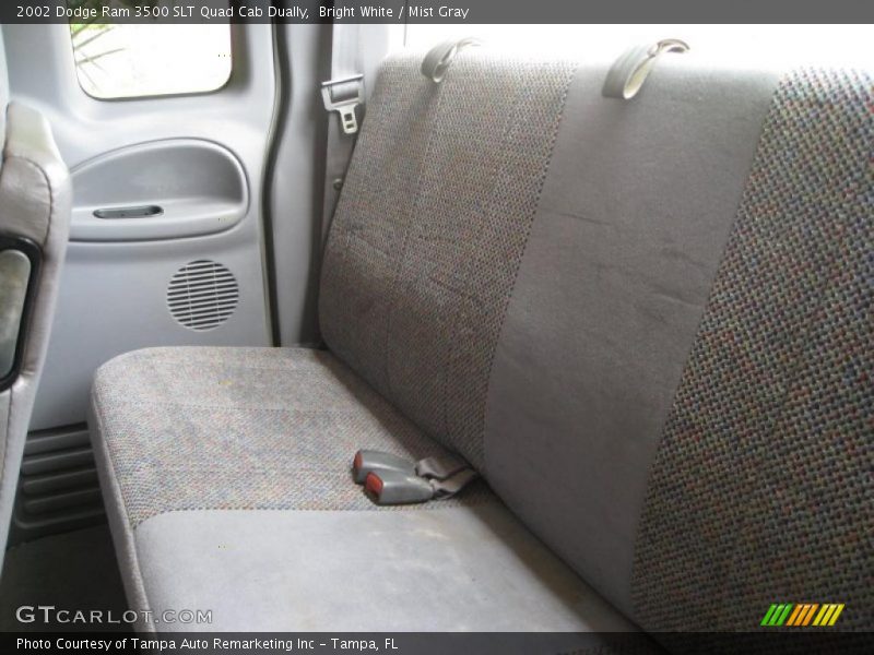 Bright White / Mist Gray 2002 Dodge Ram 3500 SLT Quad Cab Dually