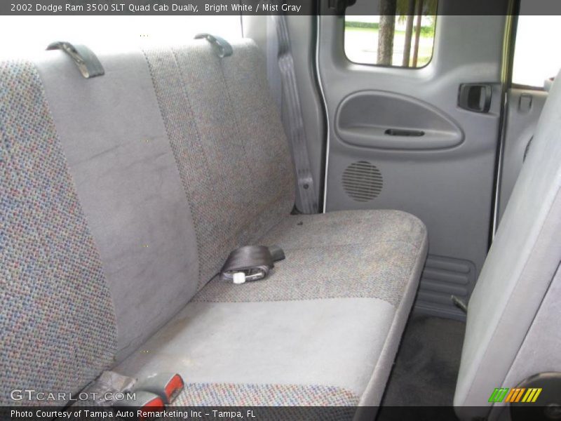 Bright White / Mist Gray 2002 Dodge Ram 3500 SLT Quad Cab Dually
