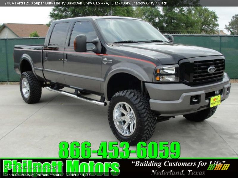 Black/Dark Shadow Gray / Black 2004 Ford F250 Super Duty Harley Davidson Crew Cab 4x4