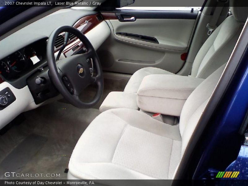 Laser Blue Metallic / Gray 2007 Chevrolet Impala LT