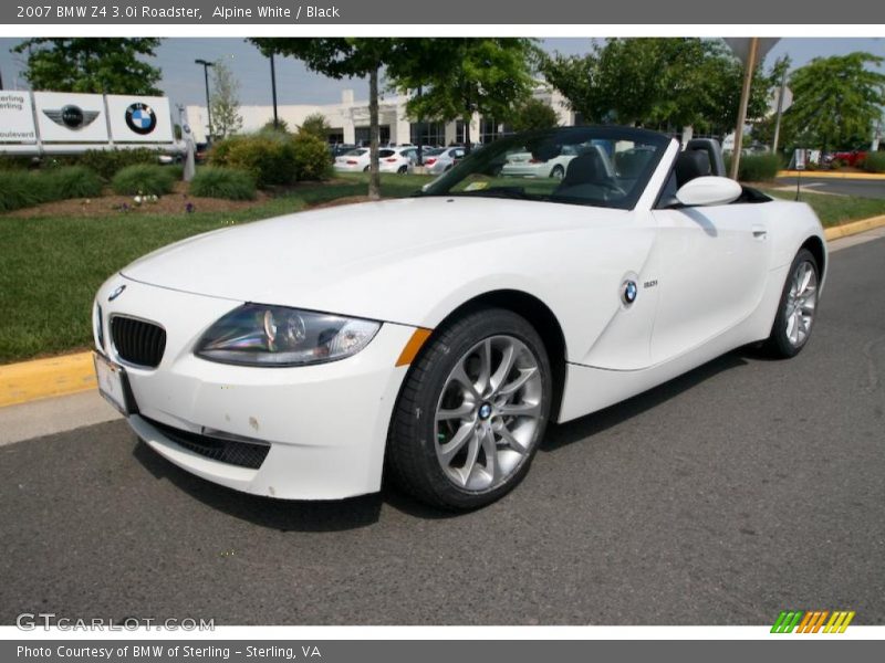 Alpine White / Black 2007 BMW Z4 3.0i Roadster