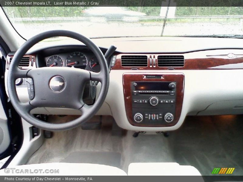 Laser Blue Metallic / Gray 2007 Chevrolet Impala LT