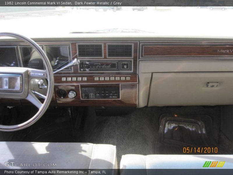 Dark Pewter Metallic / Grey 1982 Lincoln Continental Mark VI Sedan