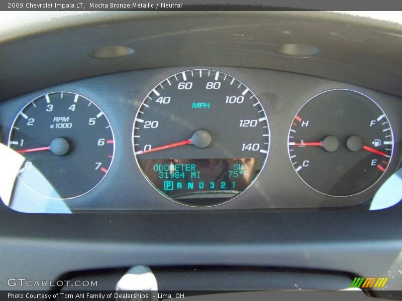 Mocha Bronze Metallic / Neutral 2009 Chevrolet Impala LT