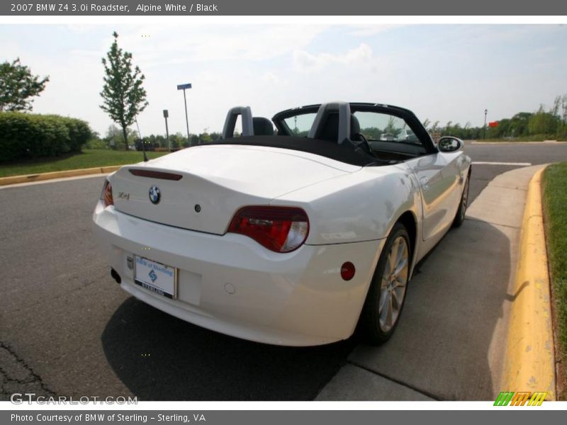 Alpine White / Black 2007 BMW Z4 3.0i Roadster