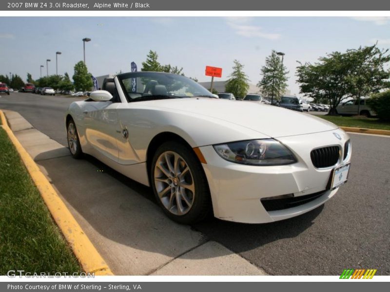 Alpine White / Black 2007 BMW Z4 3.0i Roadster