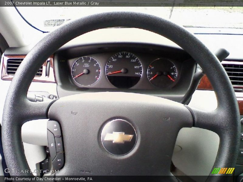Laser Blue Metallic / Gray 2007 Chevrolet Impala LT