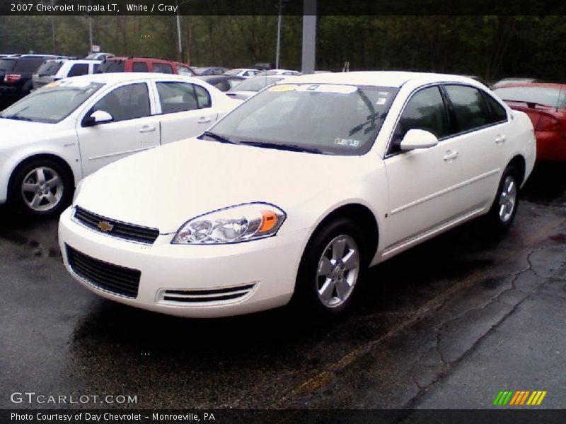 White / Gray 2007 Chevrolet Impala LT