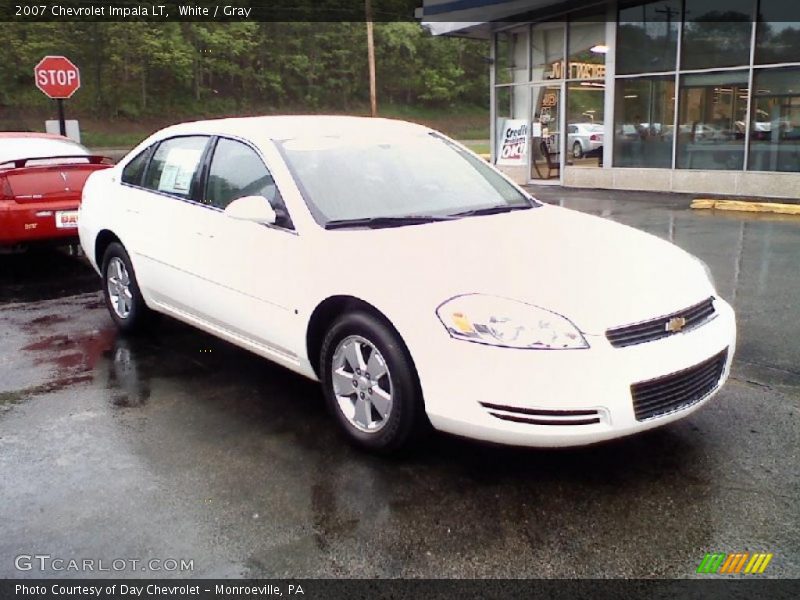 White / Gray 2007 Chevrolet Impala LT