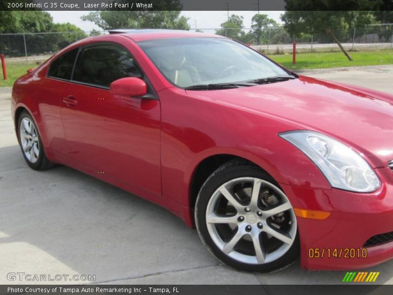 Laser Red Pearl / Wheat 2006 Infiniti G 35 Coupe